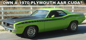 Own a 1970 Plymouth AAR Cuda